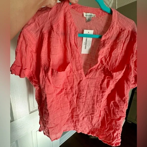 ‼️RARE‼️🎸SUNDANCE🎸🔥NWT🔥MODERN SHORES TOP in Coral— XS